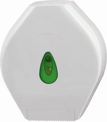 Produktbild von PlastiQline Großrollenspender MIDI - Toilettenpapierspender - Farbfenster grün