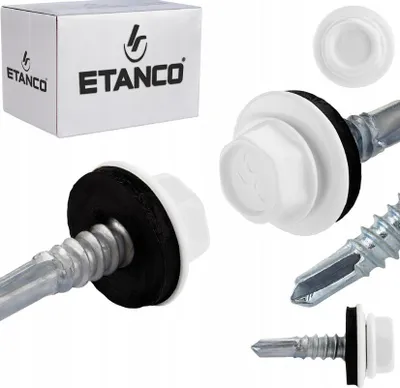 Obrázok produktu pre ETANCO GT5 samorezné skrutky kov - kov 5,5 x 32 mm RAL 9003 250 ks.