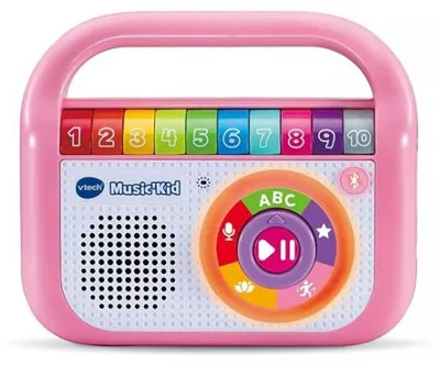 Image de Baladeur musical music kid rose 40 chansons - enceinte bluetooth enfant - vtech - 615555 - lecteur musique