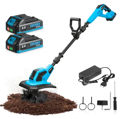 Obrázok produktu pre Elektrická kosačka na trávu, akumulátorová - 600 W, pracovná šírka 23 cm, pracovná hĺbka 17 cm - kov