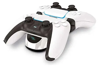 Zdjęcie produktu dla Steelplay JVAPS500005, PlayStation 5, Podstawka do ładowania, Czarny, Biały, USB, 1 m, Sony