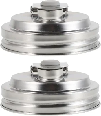 Imagen del producto de Dos embudos de acero inoxidable, ideales para verter líquidos de botellas, aptos para uso alimentario, perfectos para la cocina