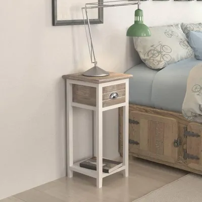 Zdjęcie produktu dla VidaXL 242039, Brązowy, Biały, Paulownia, Sklejka, 210 x 265 x 122 mm, 300 mm, 300 mm, 630 mm