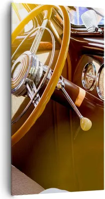 Produktbild von Bild auf Leinwand - Leinwandbild - Einteilig - Auto Retro Vintage - 65x120cm - Wand Bild - Wanddeko - Wandbilder - Leinwanddruck - Bilder - Wanddekoration - Leinwand bilder - Wandbild - PA65x120-4939