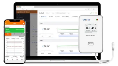 Obrázok produktu pre Termohygrometer registrátor teploty 4G Elitech bezdrôtový monitoring