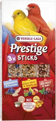 Produktbild von Kanarienvogel Snack Prestige Sticks 90G - 3 Sorten-Paket Mit Früchten & Blüten