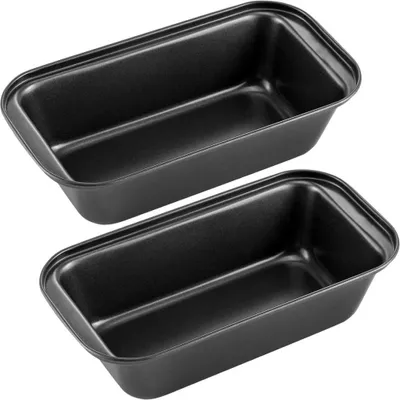 Produktbild von 2 Stück antihaftbeschichtete Toastbrot- und Rührkuchenformen, rechteckige Toastboxen, spezielle Backbleche für den Backofen