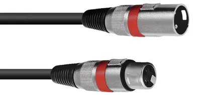 Produktbild von OMNITRONIC XLR Kabel 3pol 5m sw/rt
