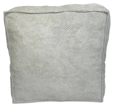 Obrázok produktu pre Malý vankúš-puf Zefir dot svetlošedý samet 40x40