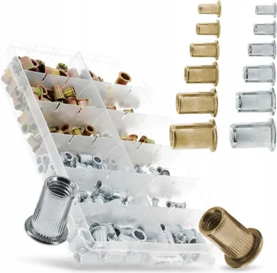 Zdjęcie produktu dla MAR-POL Nitonakrętki, zestaw 300szt, M3-M10, stal M66540