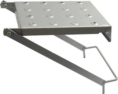 Productafbeelding van Heavy Duty Ladderwerkplatform Accessoire - Ondersteunt tot 180 KG - Veilig en Comfortabel Werkplatform voor Multifunctionele en Scharnie