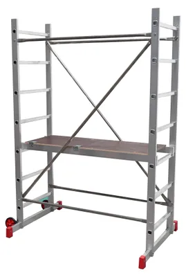 Produktbild von Mini-Gerüst mit Podest AK200 60 × 140 cm, Höhe 2 m – RU F AK200