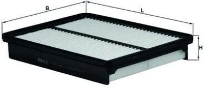 Produktbild von Luftfilter MAHLE LX 2956 für HYUNDAI SANTA FÉ II (CM) Filtereinsatz