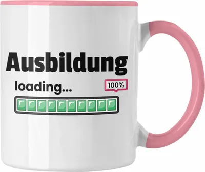Produktbild von Trendation - Ausbildung Bestanden 100% Loading Geschenkidee Abgeschlossene Prüfung Ausbildungsprüfung Bestanden (Rosa)