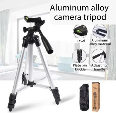 Produktbild von Kamerastativ mit Handyhalter, tragbarer ausziehbarer Reiseständer, Bluetooth-Fernbedienung für Selfies, Videoaufnahmen, Vlogging