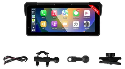 Obrázek produktu pro Navigační zařízení pro motocykly, 8,1palcový HD displej, bezdrátové připojení CarPlay a Android Auto, MT36 – bez příslušenství