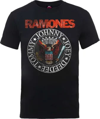 Produktbild von Ramones - "Eagle Seal" T-Shirt für Herren/Damen Uni RO1805 (XL) (Schwarz)
