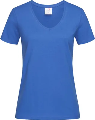 Produktbild von Stedman ST2700 | Classic V-Neck Damen T-Shirt - Farbe: Bright Royal - Größe: L