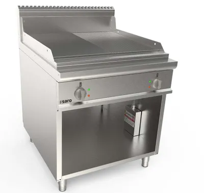 Zdjęcie produktu dla Płyta grillowa elektryczna Saro o szerokości 800 mm, stojak 1/2+1/2, model Lq / Ftg4Bam