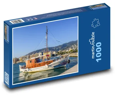 Produktbild von Puzzle 1000 Ausflugsschiff im Hafen Volos - martinpuzzle