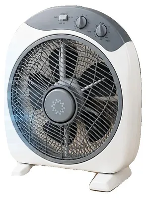 Produktbild von Tischventilator, 360-Grad-Drehung, leiser Betrieb, Dunkelgrau