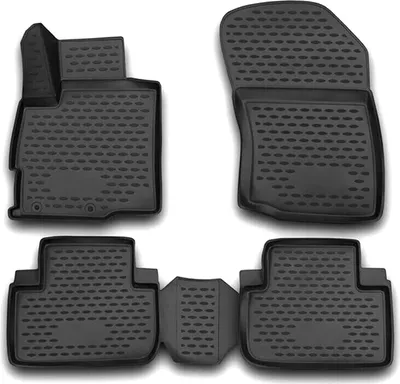 Produktbild von 2012-2025 Mitsubishi Outlander 2WD Fußmatten TPE Schwarz 4 tlg