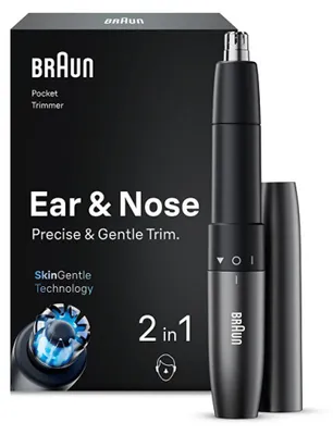 Produktbild von Braun EN 20, Ohr, Nase, Schwarz, Batterie