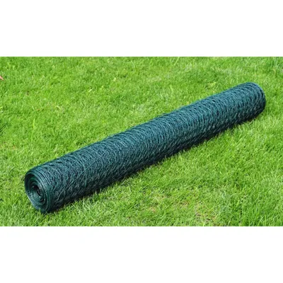 Image de Vidaxl -Hühnerdraht 25x0,5 m mit PVC -Beschichtung grün