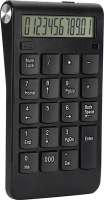 Obrázek produktu pro Bezdrátová přenosná mini numerická klávesnice s portem USB pro účetnictví, černá