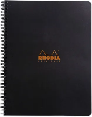 Produktbild von Clairefontaine Rhodia Classic Notizheft A4+ Schwarz 80 Blatt liniert
