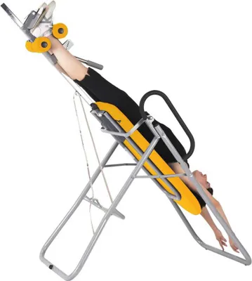 Produktbild von Massageliege, Inversionsbank mit grauem Rahmengestell, div. Farben, Farbe:44 narzisse