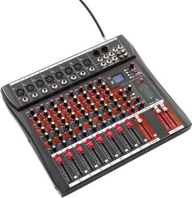 Zdjęcie produktu dla Mengpaneel – profesjonalna konsola mikserska studyjna, 7/8-kanałowa, z Bluetooth i USB, przeznaczona do transmisji audio na żywo