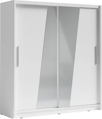 Produktbild von Kleiderschrank mit Spiegel 200 cm CHOCONTA 2 - weiß