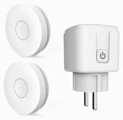 Funksteckdosen-Set, batterielos, 433 MHz, 100 m, 3500 W