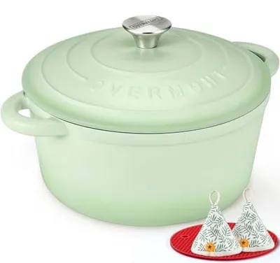 Productafbeelding van Overmont braadpan, geëmailleerd gietijzer, pan - braadpan 24 cm, geschikt voor de oven - met