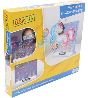 Produktbild von Creathek Magisches 3D-Zeichenbrett, mit Zubehör