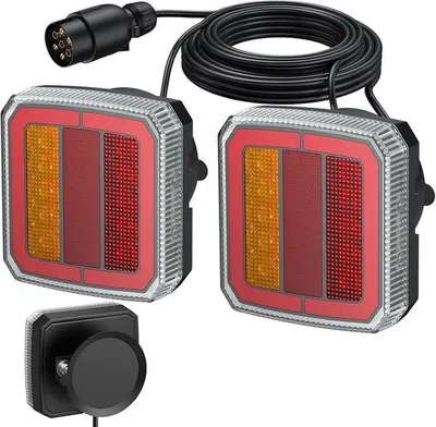 Productafbeelding van Achterlichten voor aanhangwagen - 40 LED's - 12-30V - IP65 waterdicht - Geschikt voor trailers en caravans