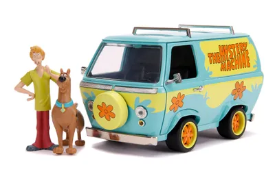 Produktbild von Jada Toys Scooby Doo Hollywood Rides Diecast Modell 1/24 Mystery Van mit Figuren JADA31720