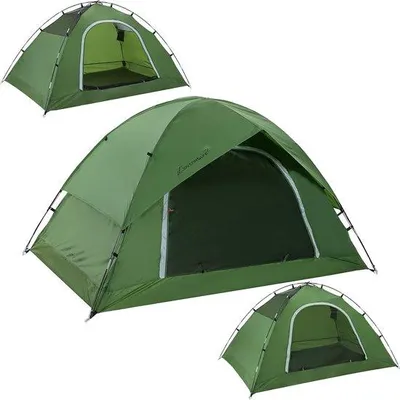 Produktbild von Famanu 2-Personen Zelt - Wasserdicht, Leichtgewicht, Kompakt für Camping, Strand, Festival