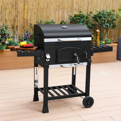 Produktbild von sweeek - Holzkohlegrill - Bernard Schwarz - Räuchergrill - Schwarz