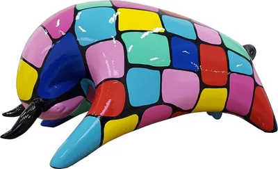 Image de Décoration moderne Maison Jardin Décoration Figure Statue Sculpture Abstraite 50 cm Taureau