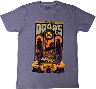 Image de The Doors - T-shirt "Sacramento" pour homme/femme unie RO5787 (XL) (Violet/argent)