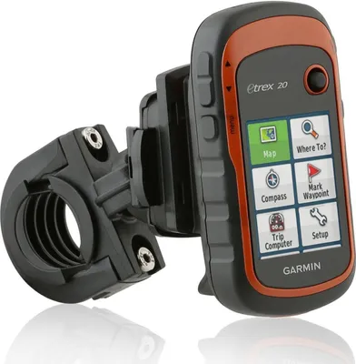 Produktbild von Wicked Chili Fahrrad / Roller / Lenker-Halterung für Garmin eTrex, Dakota, Oregon, Approach, Astro, GPSMAP (passgenau, QuickFix,  Germany)
