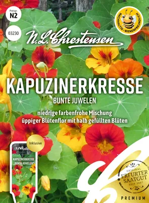 Produktbild von Kapuzinerkresse Bunte Juwelen | Kapuzinerkressesamen von N.L. Chrestensen