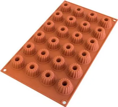 Obrázek produktu pro Silikonová forma na čokoládu mini bábovky 240ml na 24ks