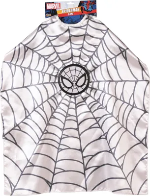 Produktbild von Spiderman Umhang Marvel für Kinder schwarz-weiss - Einheitsgröße
