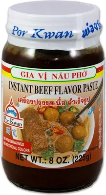 Produktbild von POR KWAN Nudelsuppen Würzpaste Instant Rindfleischgeschmack 225g | Instant Beef Flavour Paste