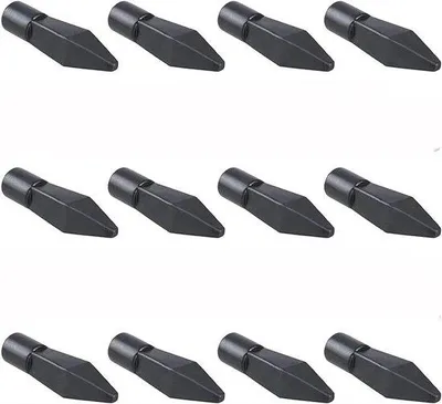 Produktbild von Boogschieten Accessoires mit Pfeilspitzen - Set von 12 weichen Gummi Übung Pfeilbohrer für Pfeilspitzen - Pfeilbohrer für Boogschieten Zubehör mit Gummi Pfeilspitzen