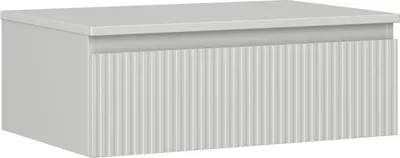 Immagine prodotto di Mexen Rivel mobiletto da bagno sotto lavabo 70 cm con piano, 1 cassetto, scanalato, grigio opaco - 91A20-07023-1-BFC62