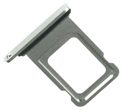 Produktbild von iPhone 14 Pro Sim Karten Halter Tray Fach, Weiß Silber